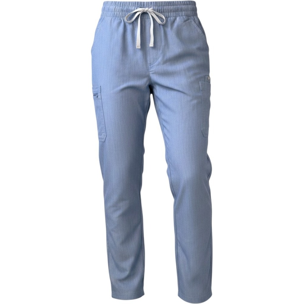 FIGS Scrub Pants Womens Small Blue Poly Rayon Straight Cargo Minimalist